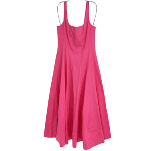 Staud A-line Pink Wells Midi Dress Size 8