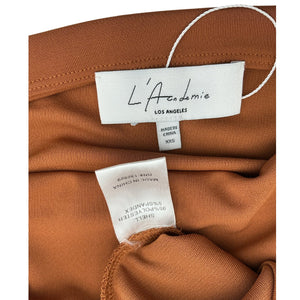 L'Academie Cropped Brown Alaiya Top Size XXS