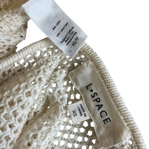LSpace Open Knit Cream Villa Nova Dress Size XS