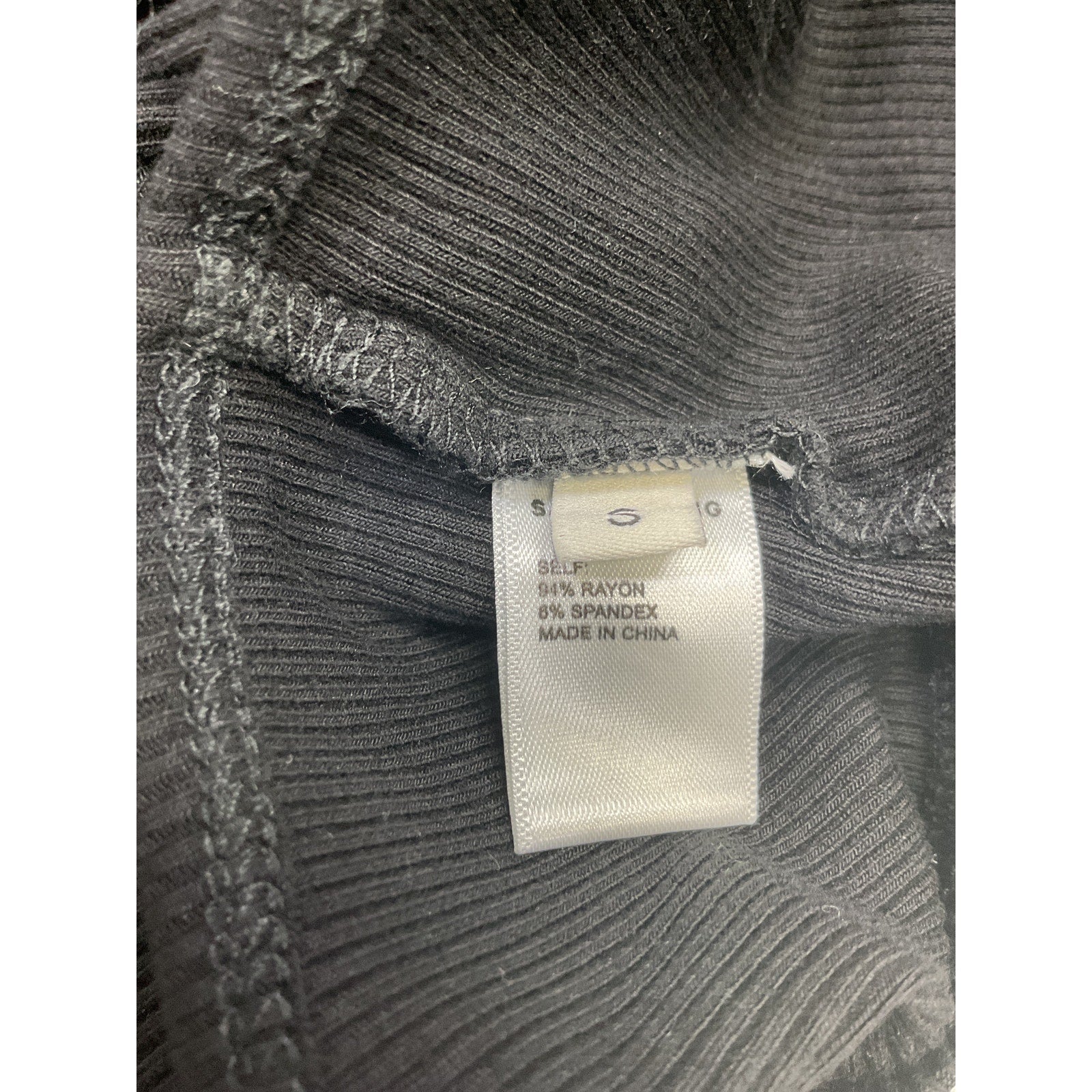 Sandy Liang 'Slight' Black Rayon Tank Top Size S