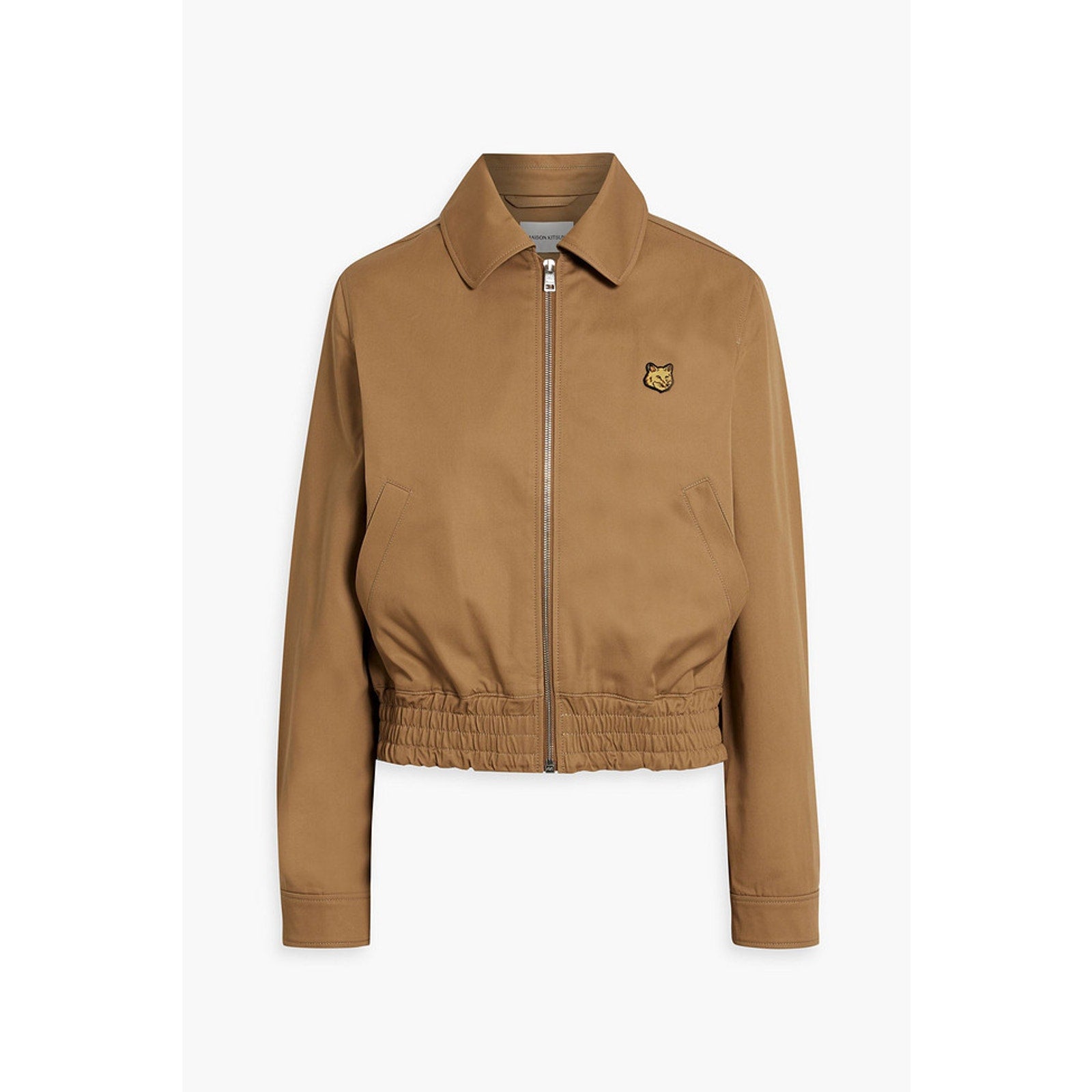 Maison Kitsun� Appliqu�d Tan Cotton-Twill Jacket Size XS