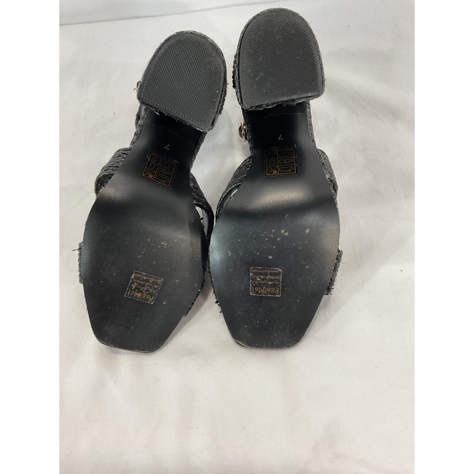 House Of Harlow 1960 x Revolve 'Cava' Black Square Toe Heel Size 7