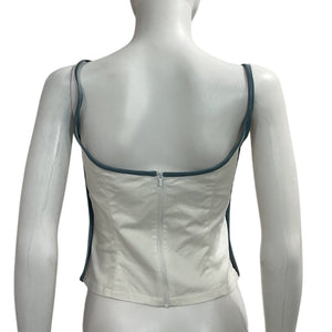Paris Georgia Contrast White With Blue Heart Camisole Size S
