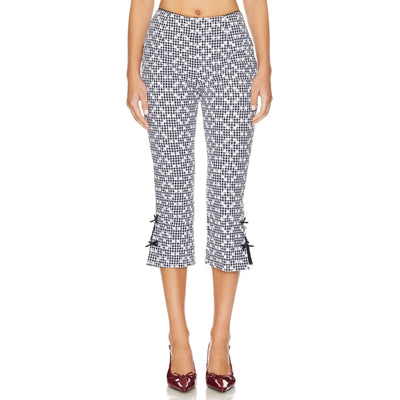 For Love & Lemons Embroidered Black Mimi Pants Size S