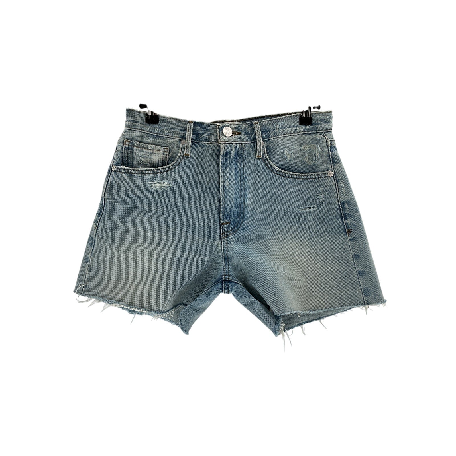 Frame 'Le' Blue Cotton Super High Short Size 25