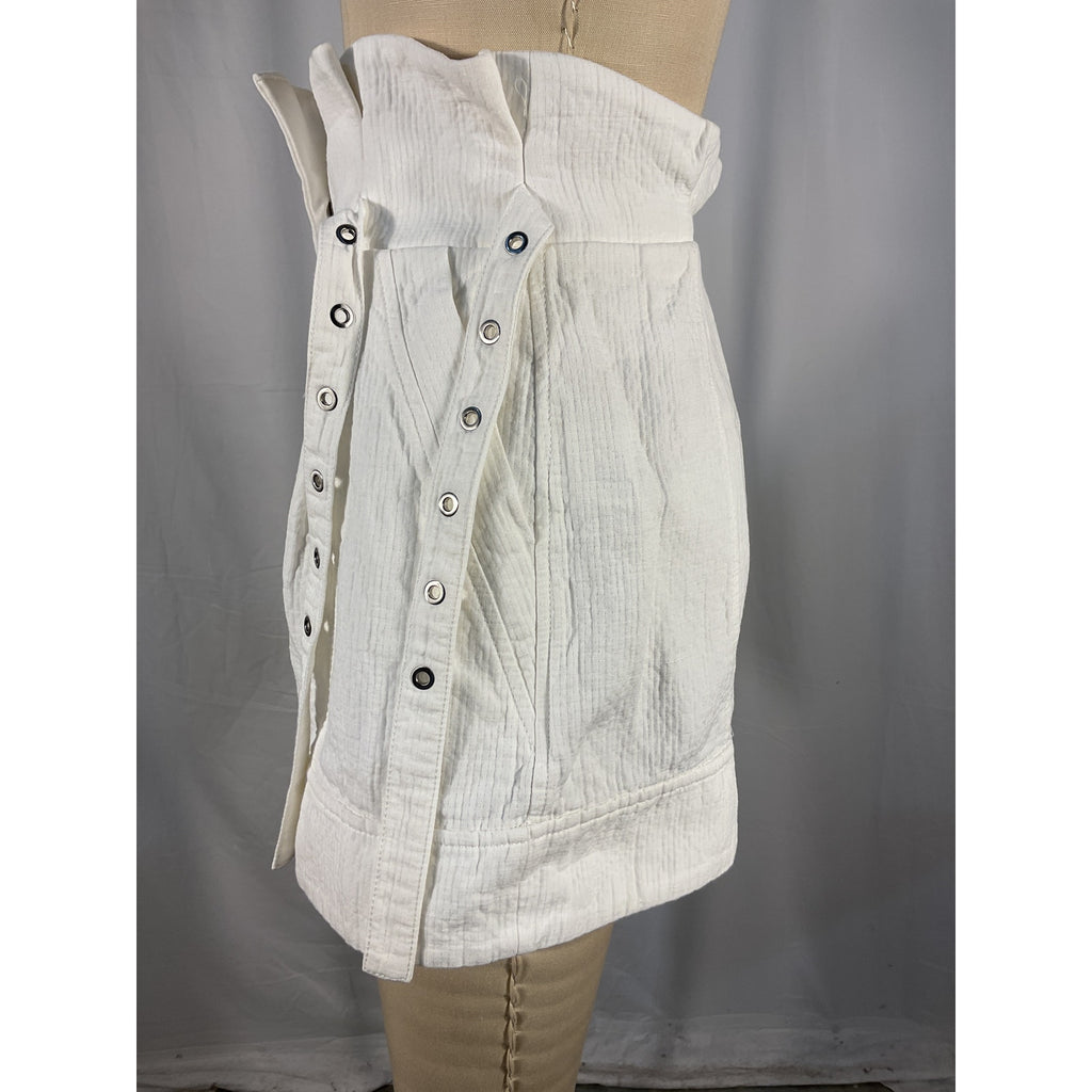 3.1 Phillip 'Lim' White Cotton Paperbag Short Size 00