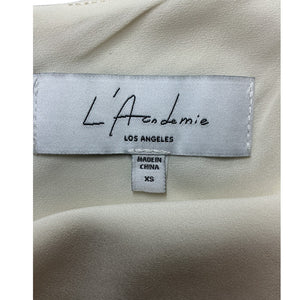 L'Academie Sleek Cream Anor Cami Top Size XS
