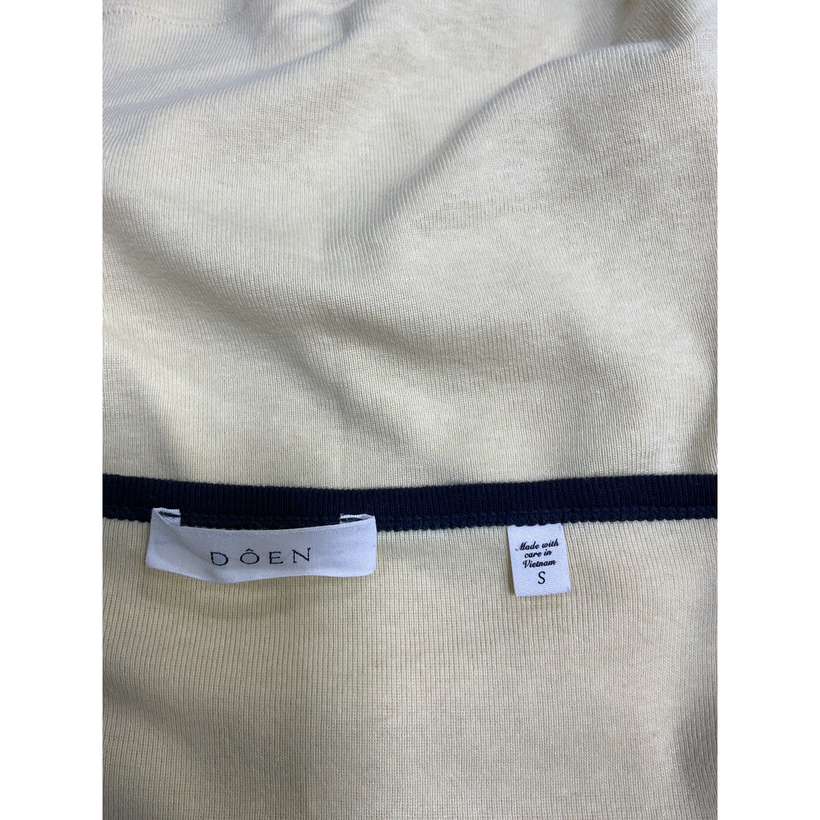 D�en 'Angie' Yellow Cotton Ringer Tank Top Size S