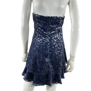 Majorelle Strapless Navy Blue Martha Dress Size L