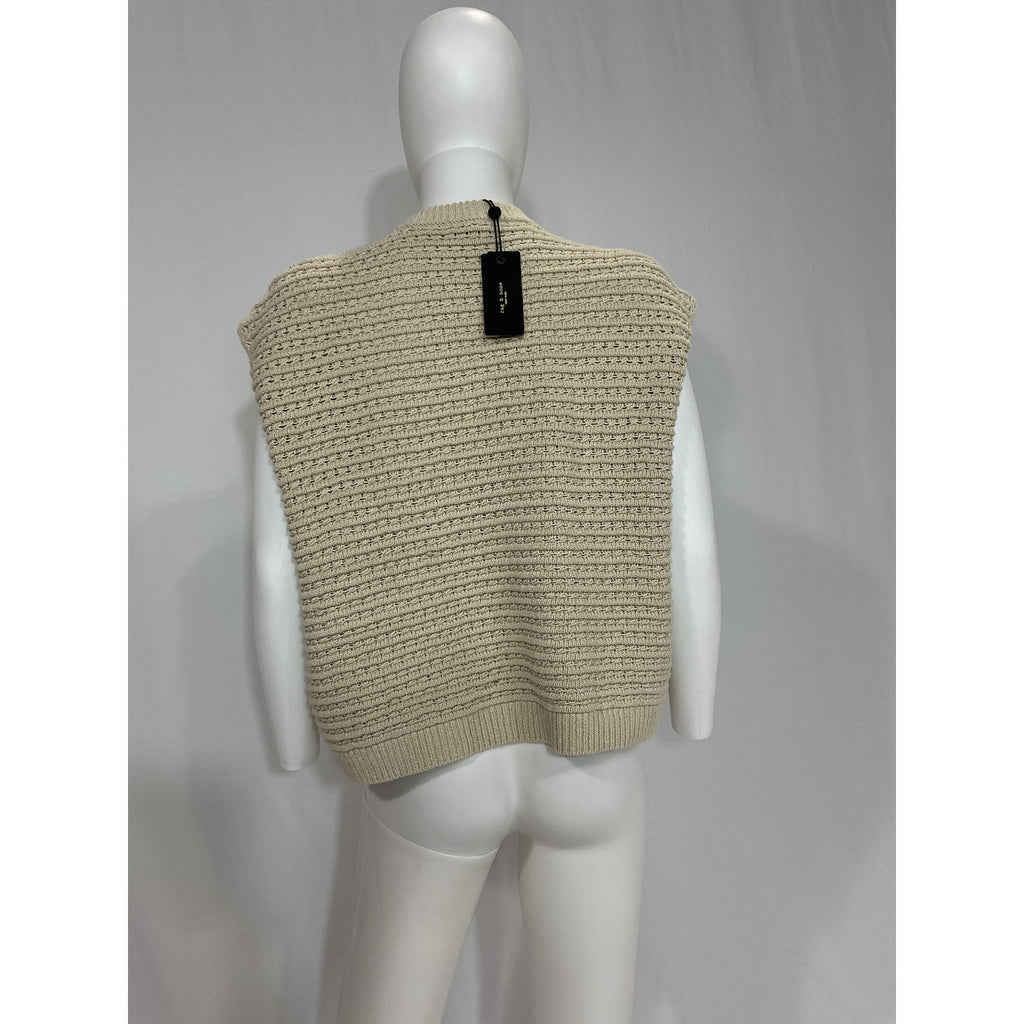 Rag & Bone 'Marlee' White Vest Size M