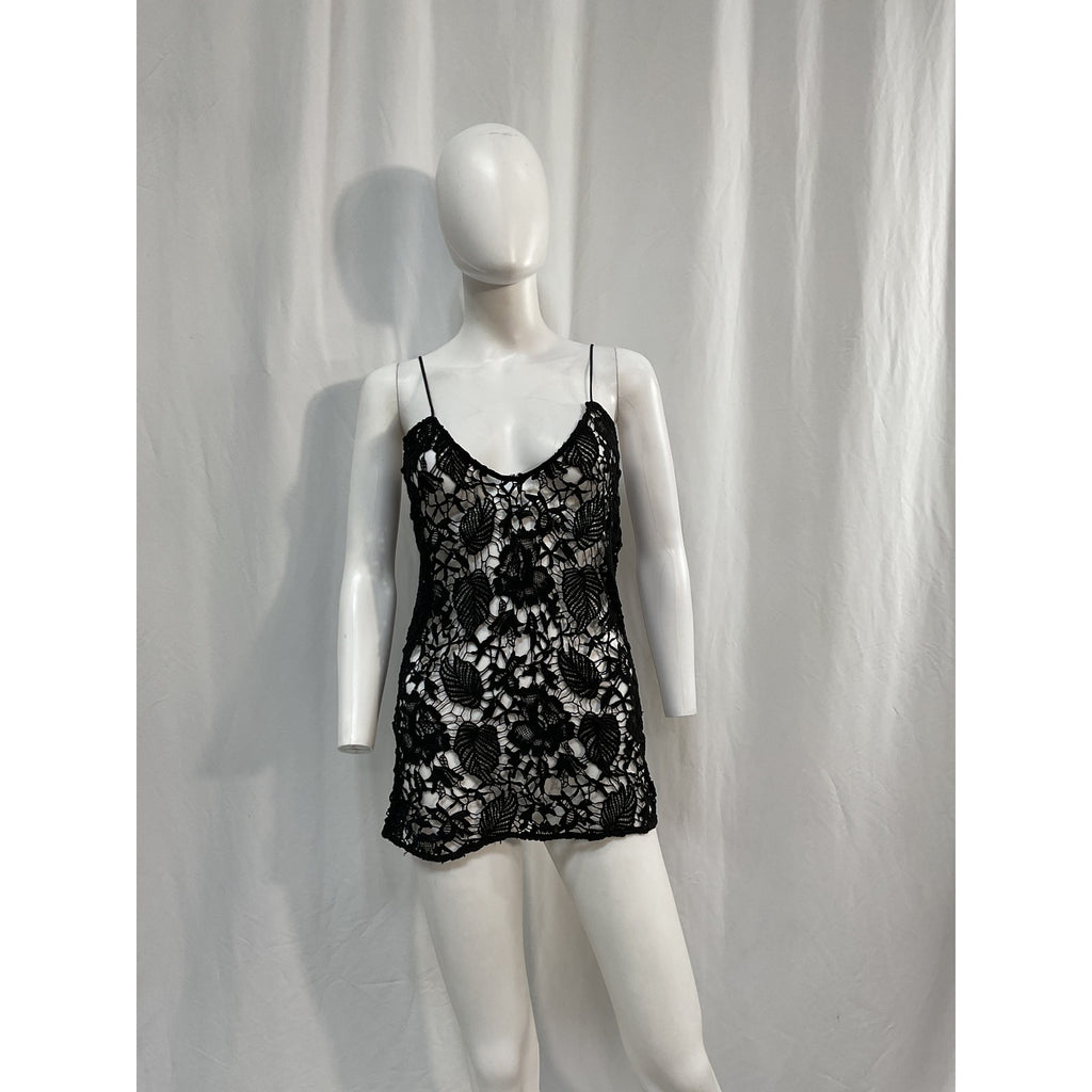 Nili Lotan 'Rose' Black Cami Top Size M - NWT