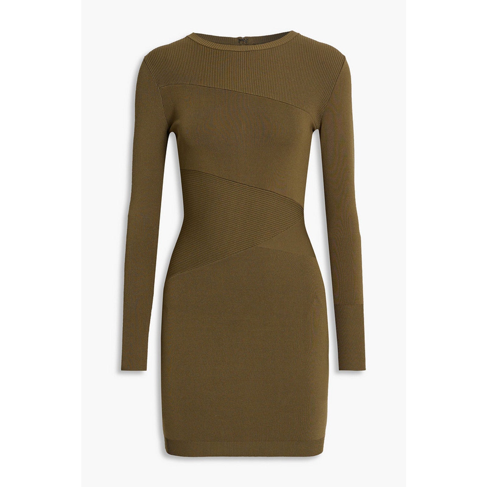 Retrofete 'Sonja' Green Rayon Ribbed-Knit Mini Dress Size S - NWT