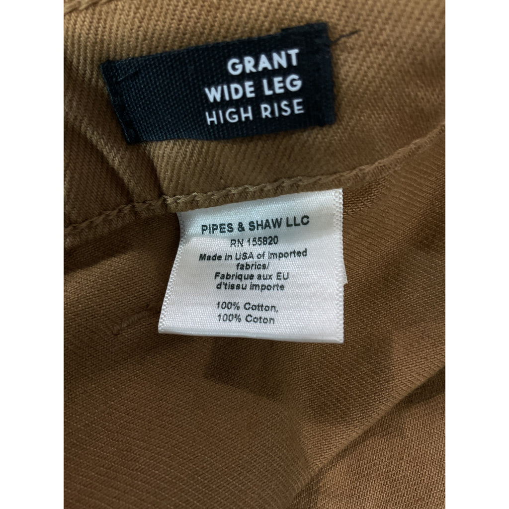 Veronica Beard 'Grant' Brown Wide Leg Pants Size 27