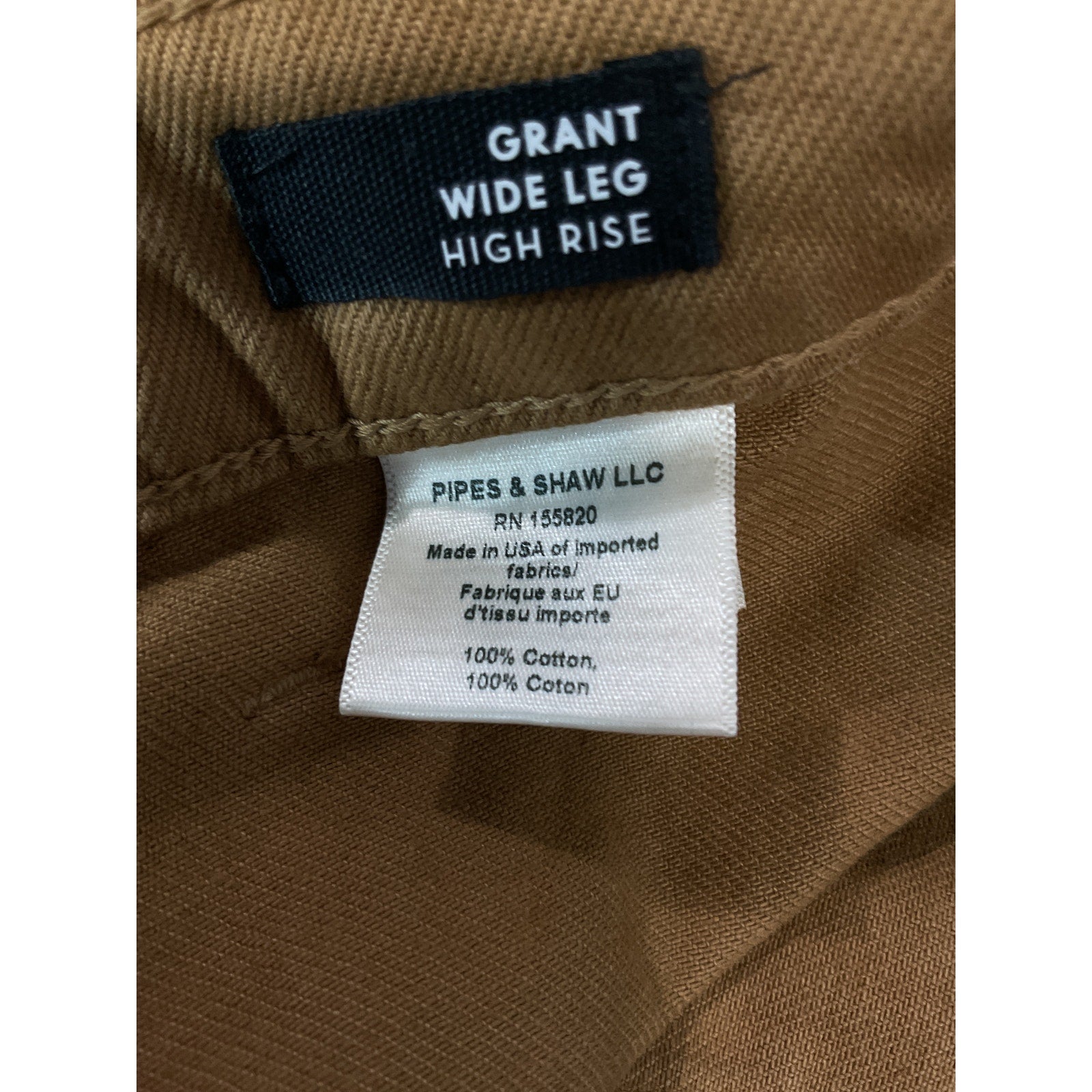 Veronica Beard 'Grant' Brown Wide Leg Pants Size 27