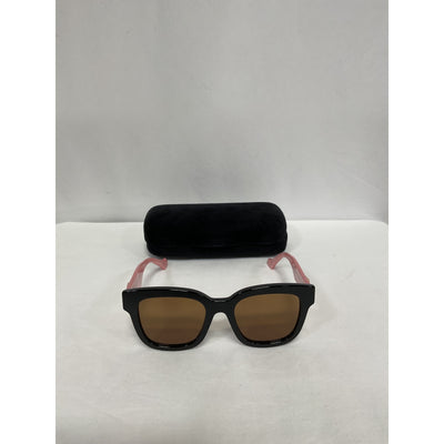 Gucci Black Acetate Square Sunglasses