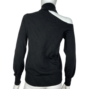 L'Agence Sleek Black Easton Pullover Size S