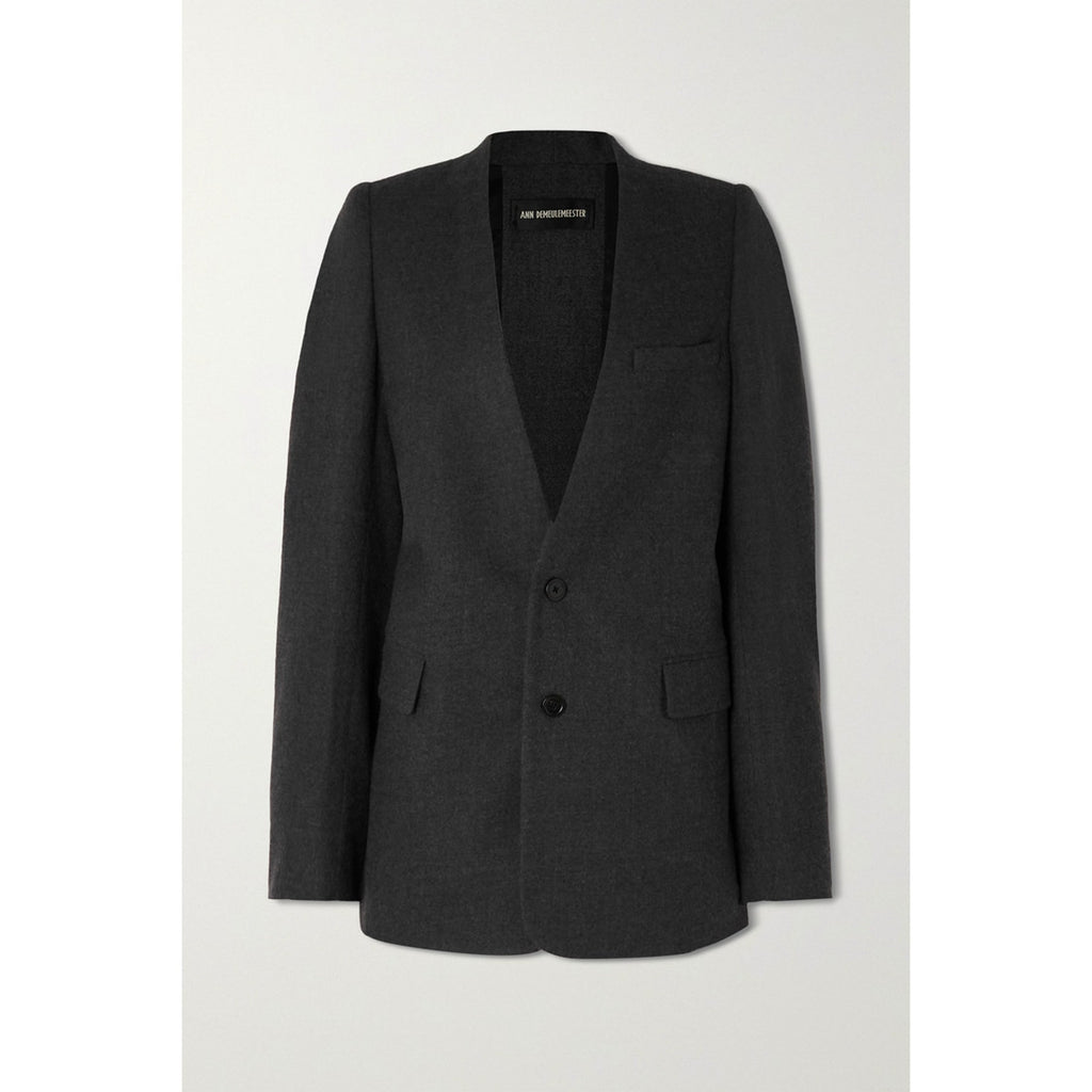 Ann Demeulemeester 'Oversized' Gray Wool Blazer Size M