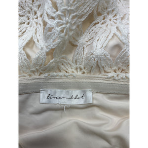 Line & Dot 'Bowen' Ivory Strapless Top Size S