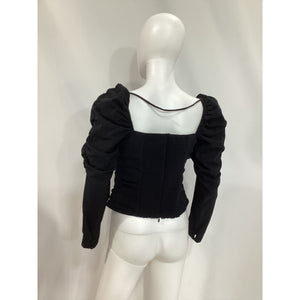 Reformation 'Ivy' Black Top Size 10