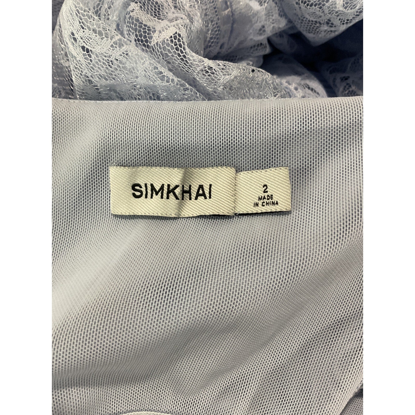 Simkhai 'Gertrude' Blue Polyester Gown Size 2