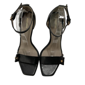 Allsaints Sleek Black Betty High Heel Sandals Size 41/ US 11