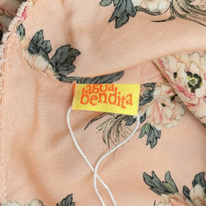 Agua Bendita Floral Multicolor Helina Zola Maxi Dress Size S