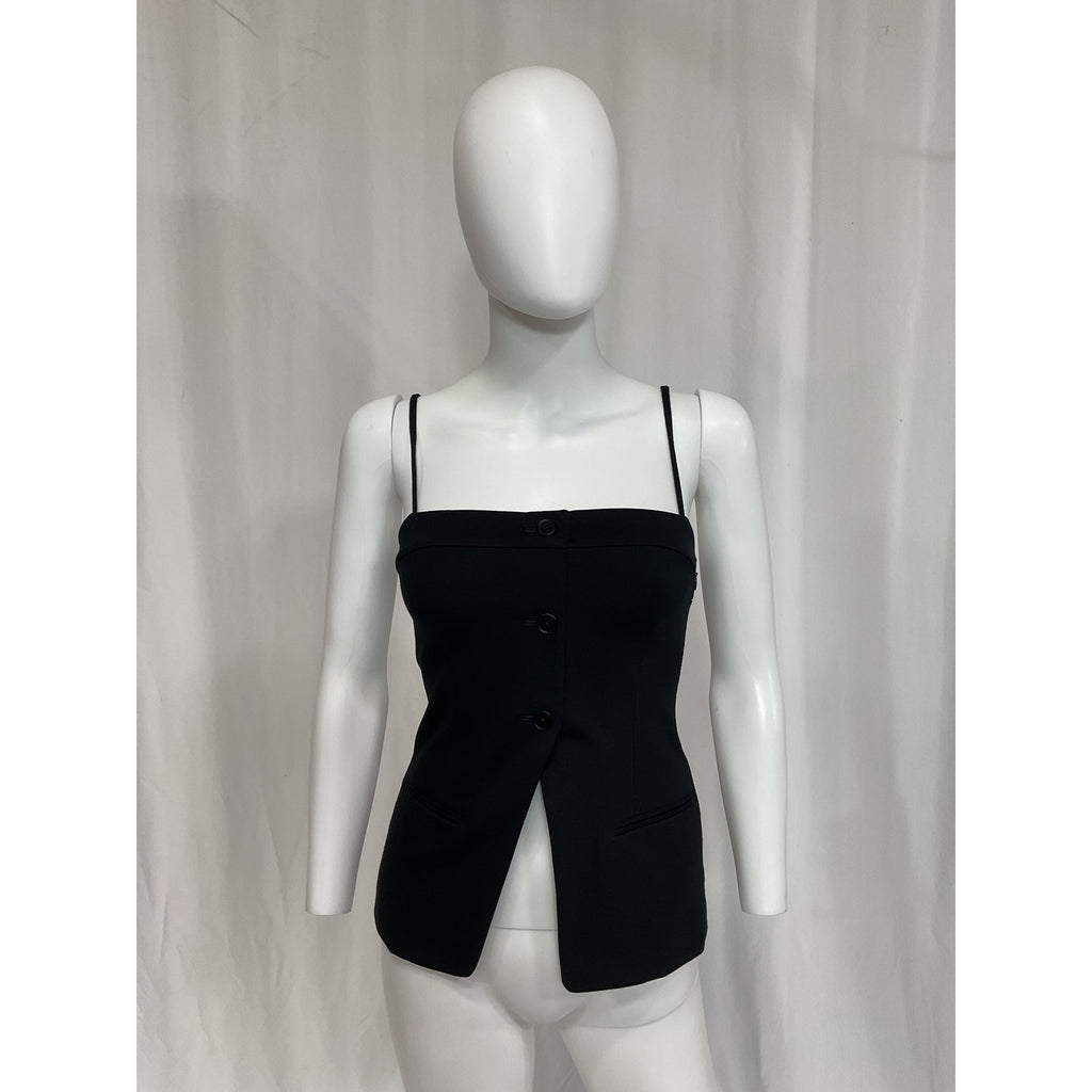 L'Academie 'Benigna' Black Top Size XS