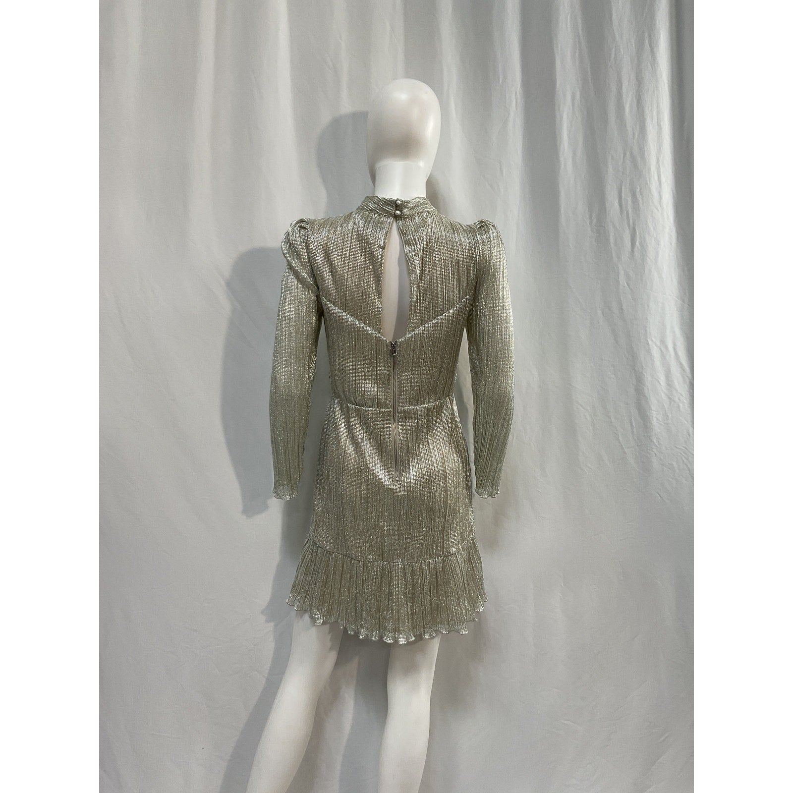 Saylor 'Saydee' Silver Polyester Dress Size M
