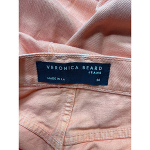 Veronica Beard 'Taylor' Orange Cotton Ombre Wide-Leg Denim Jean Size 26