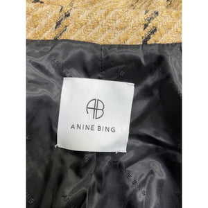Anine Bing 'Kaia' Tan Acrylic Blazer Size S