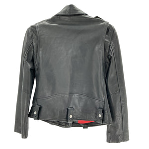 Allsaints Classic Black Luna Biker Jacket Size XS