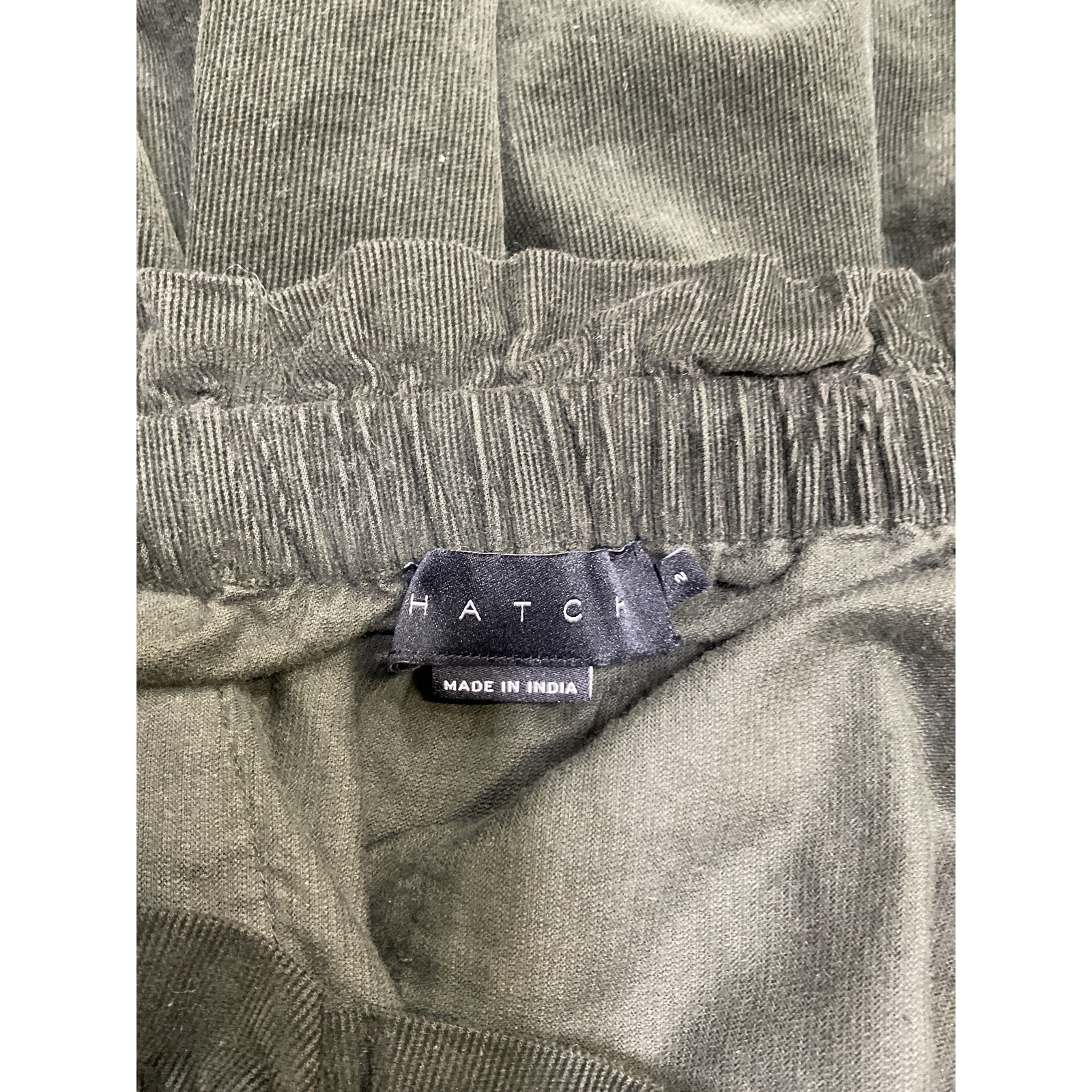 Hatch 'The Jude' Black Cotton Cord Pant Size 2