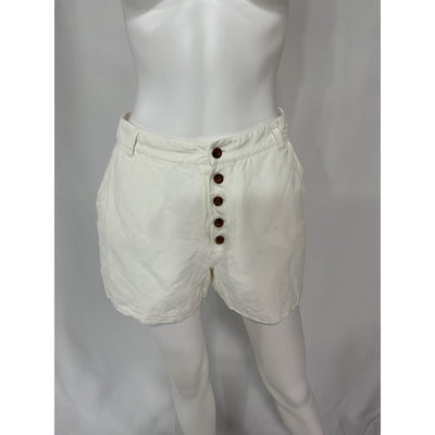 Onia Air Linen 'Boyfriend' White Linen Short Size S