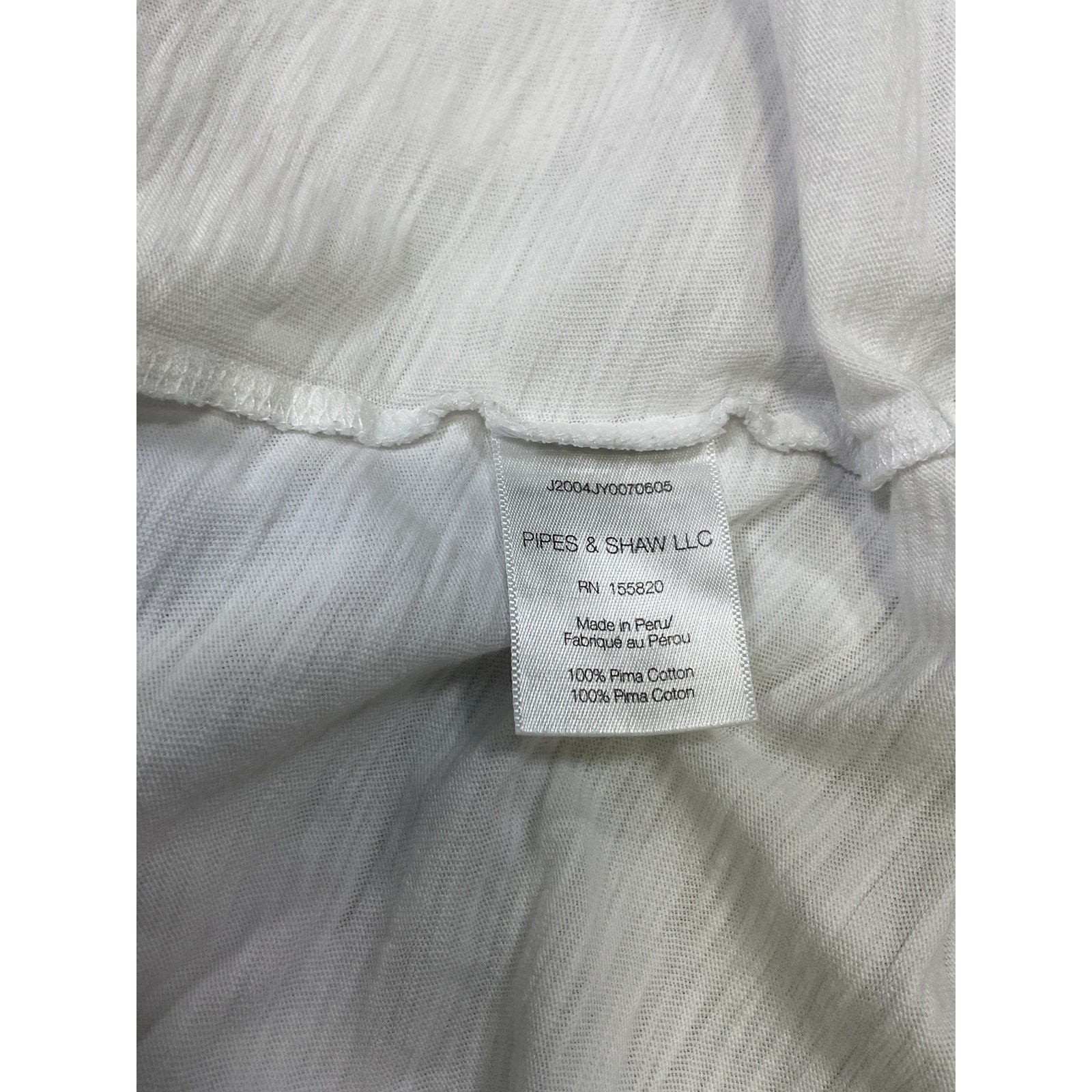 Veronica Beard 'Arion' White Cotton Muscle Tee Size S