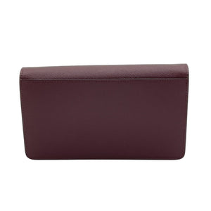 Marni Sleek Dark Port Dolphin Natural White Tricolor Chain Wallet