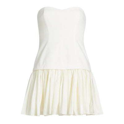 Cinq à Sept Strapless Ivory Amanda Minidress Size 2