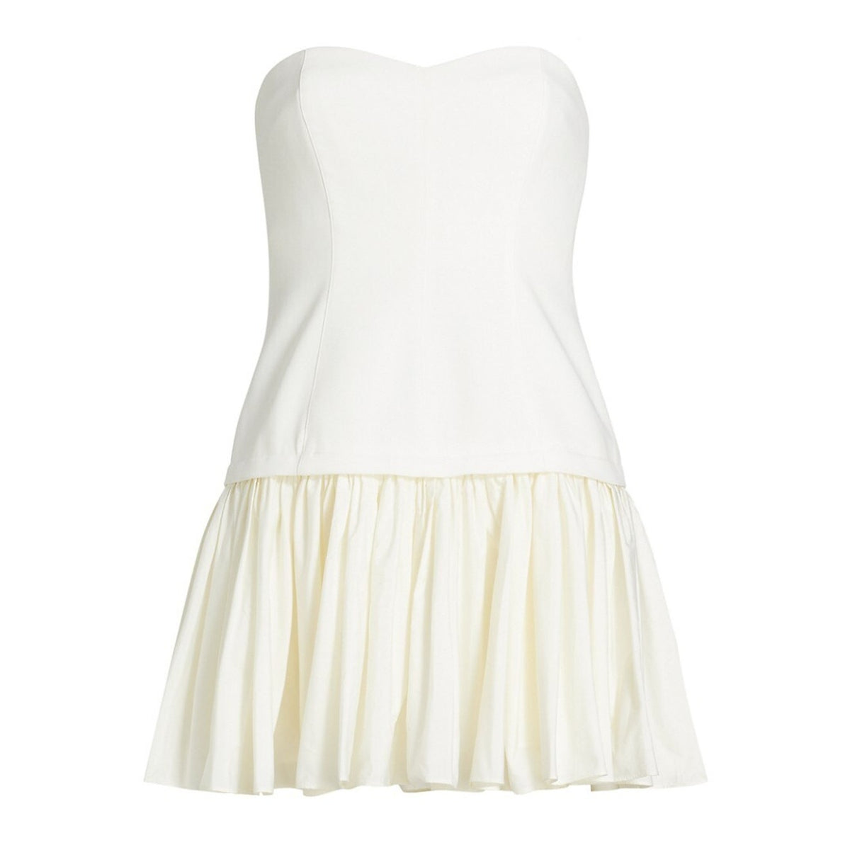 Cinq à Sept Strapless Ivory Amanda Minidress Size 2