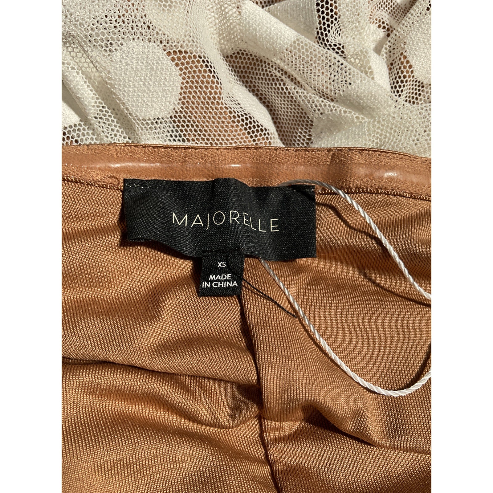 Majorelle 'Bandit' White Nylon Dress Size XS