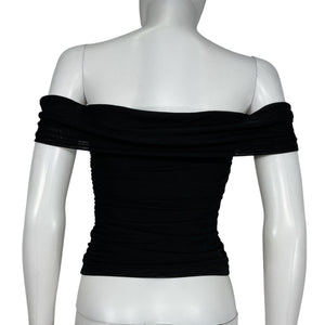 Majorelle Ruched Black Cara Top Size S