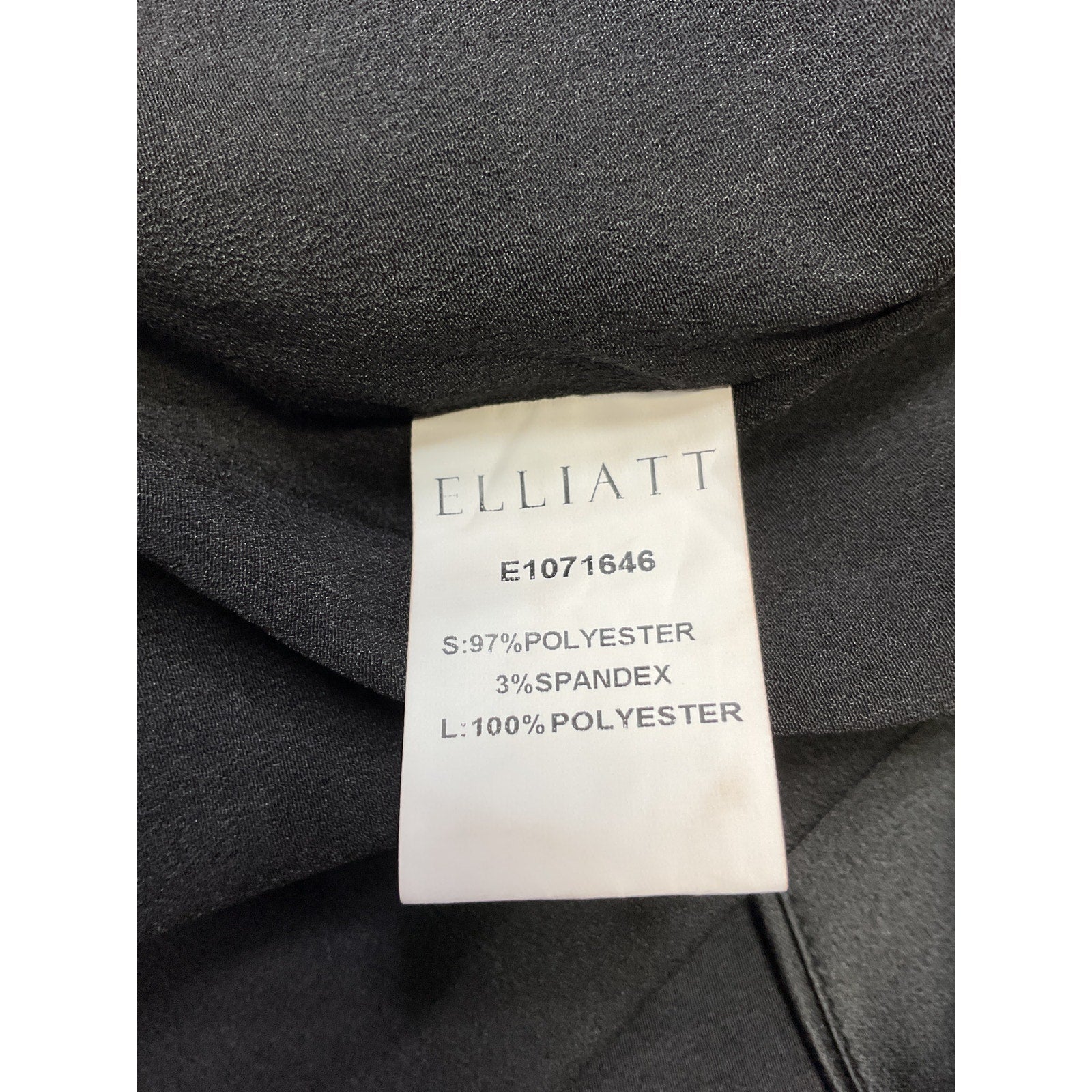 Elliatt x Revolve 'Camo' Black Polyester Dress Size S