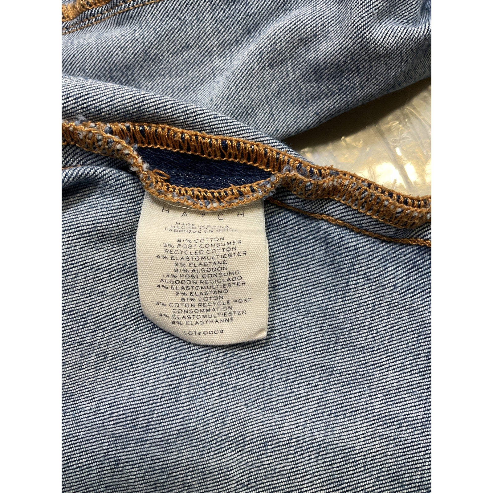 Hatch 'The Slim' Blue Maternity Denim Jean Size 25