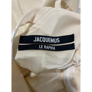 Jacquemus Ruffled White Duna Mini Size FR 34 / US 2 Dress