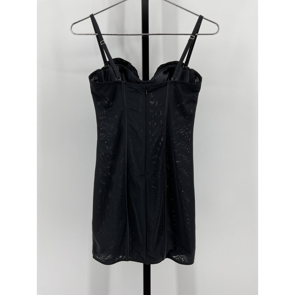Fleur Du Mal Rose Black Polyamide Cup Dress Size S - NWT