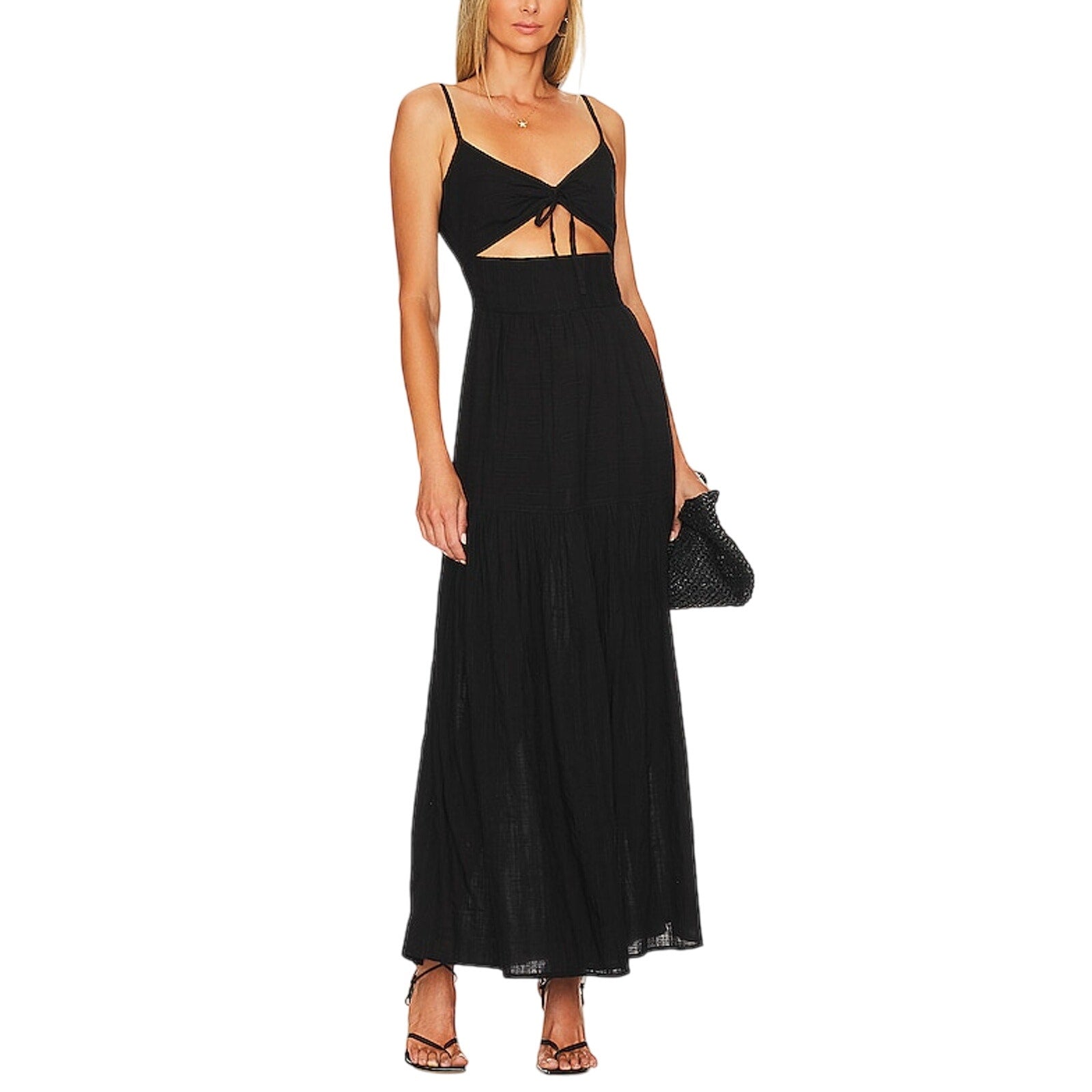 Lspace x Revolve 'Zuri' Black Viscose Dress Size XS