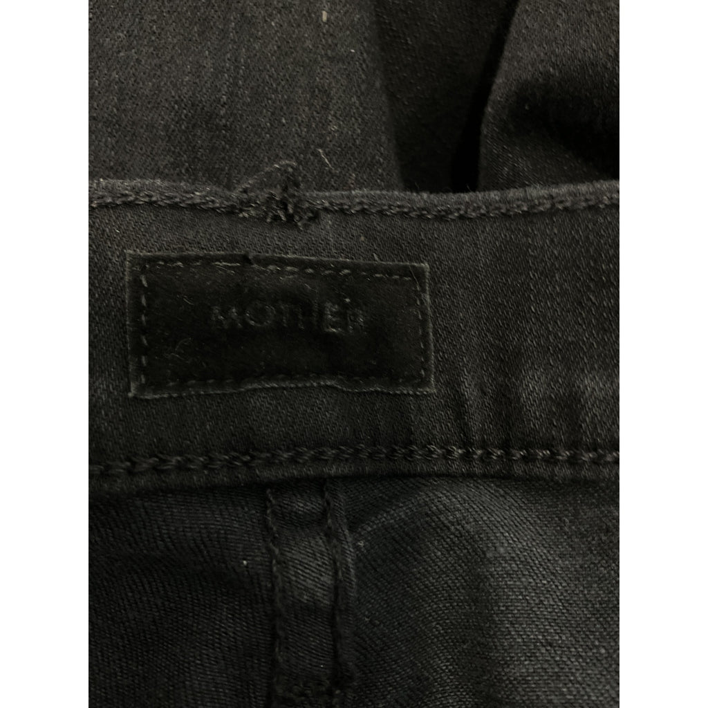 Mother 'The Hustler' Black Ankle Fray Denim Jean Size 32