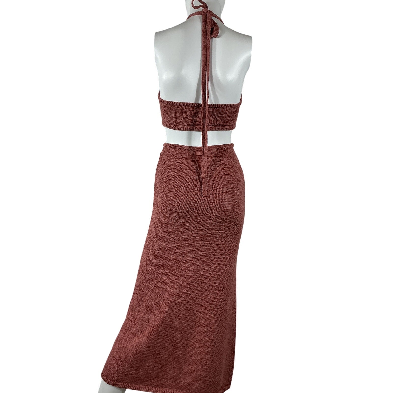 Cult Gaia 'Cameron' Pink Cotton Knit Dress Size XS
