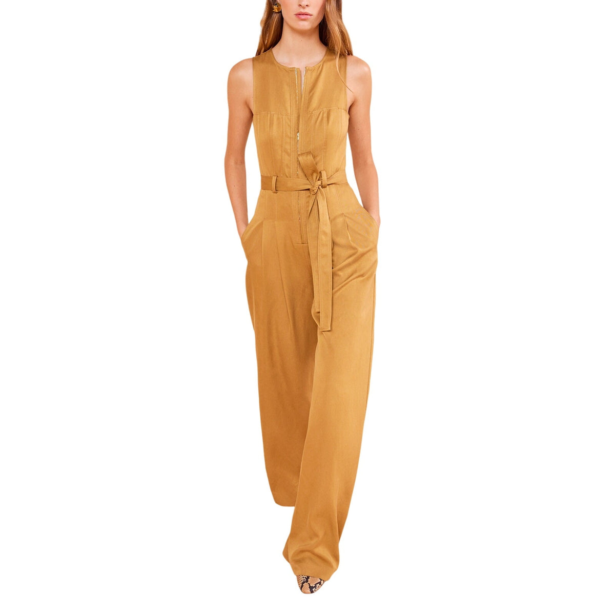 Ulla Johnson Belted Fawn Marin Jumpsuit Size 8