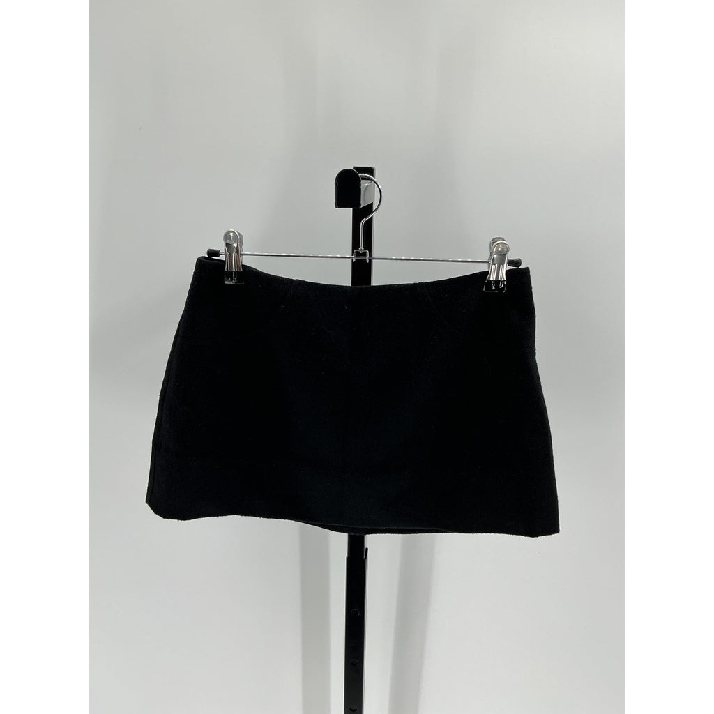 Reformation 'Petites' Black Polyester Buxton Skirt Size 4