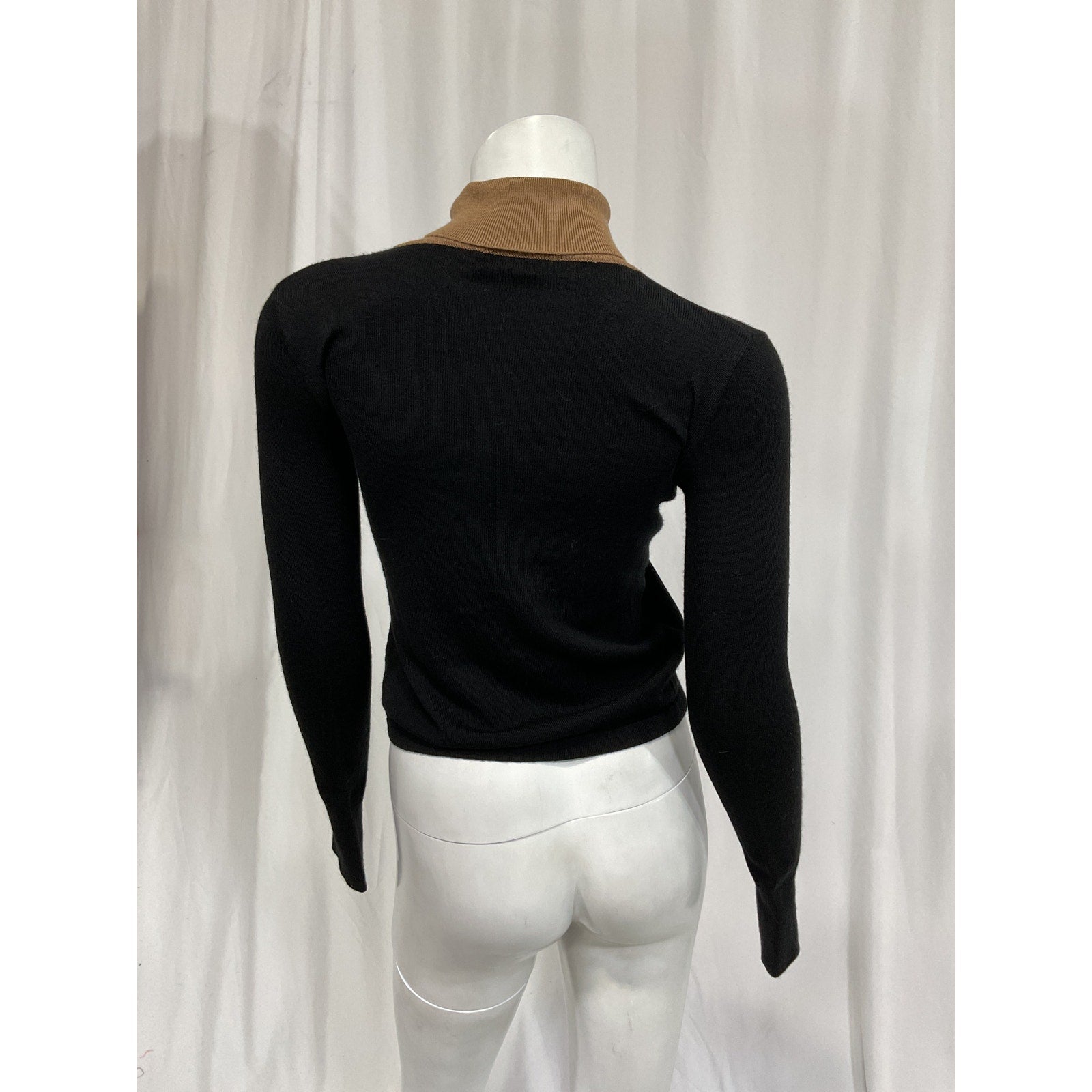 Staud 'Urchin' Black Turtleneck Sweater Size XS