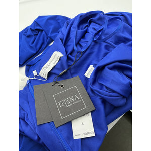 Mac Duggal Jersey Twist Blue Polyester Knot Slip Gown Size L